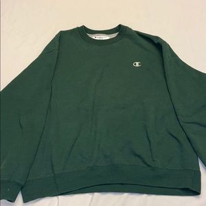 Vintage Oversized Green Champion Sweatshirt